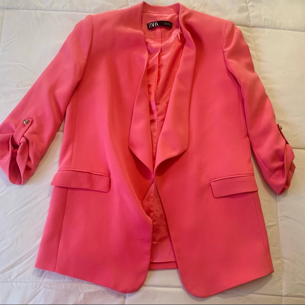Zara Pink ¾ Blazer